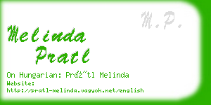 melinda pratl business card